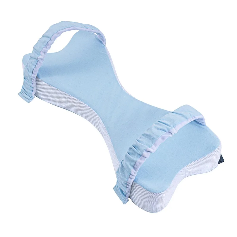 Memory Cotton Side Sleeping Knee Pillow Light Blue - Shop at LoveMi
