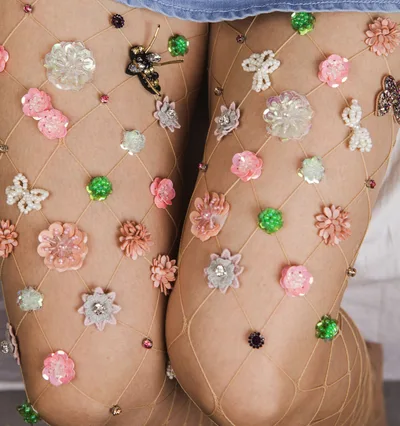 Hot Diamond Jumpsuit Mesh Socks Skin - Shop at LoveMi