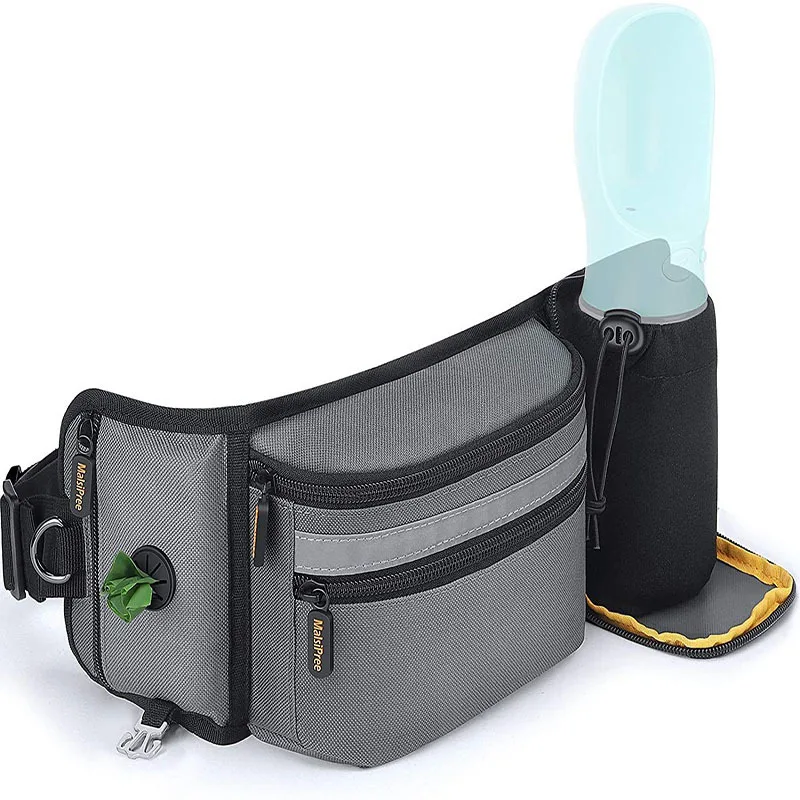 Multifunctional Running Out Walking Dog Training Pet Fanny Pack Grey - Shop at LoveMi