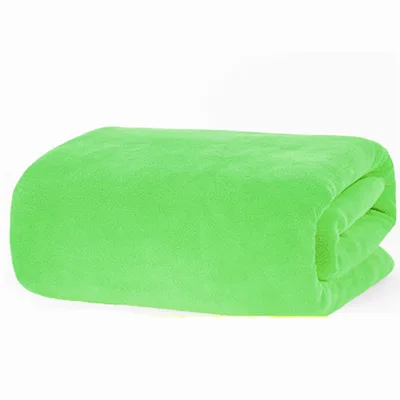 Large Cotton Absorbent Quick Drying Lint Resistant Towel Fluorescent Green - Shop at LoveMi