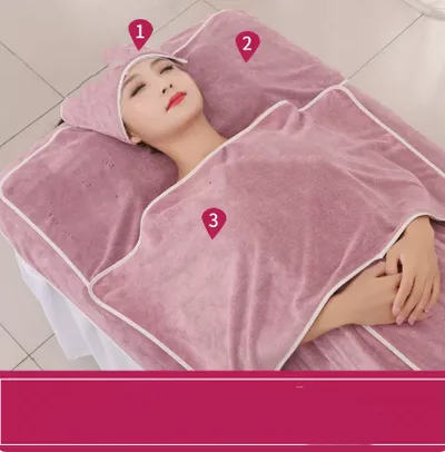 Towel Skin Management Pack Turban Absorbent Quick Dry Make Bed Queen Size Coral Violet - Shop at LoveMi