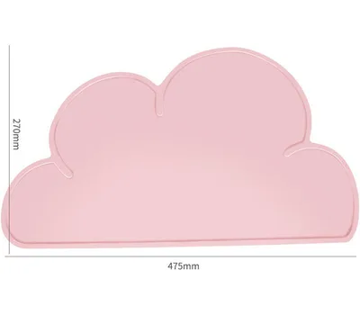 Ceramic Protective Cervical Spine Anti tumble High Foot Oblique Mouth Pet Dog Cat Water Rice Bowl Pink Clouds Silica Gel Pad - Shop at LoveMi