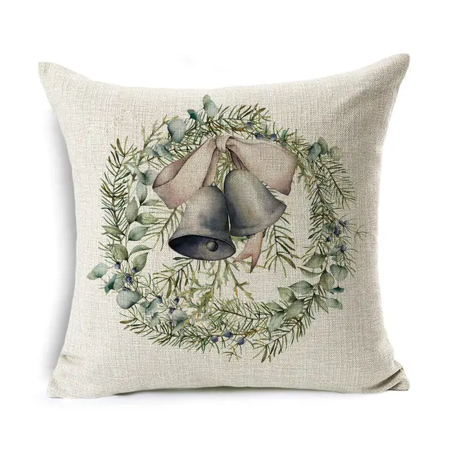 Christmas Gift Wreath Linen Hugging Pillowcase - Shop at LoveMi