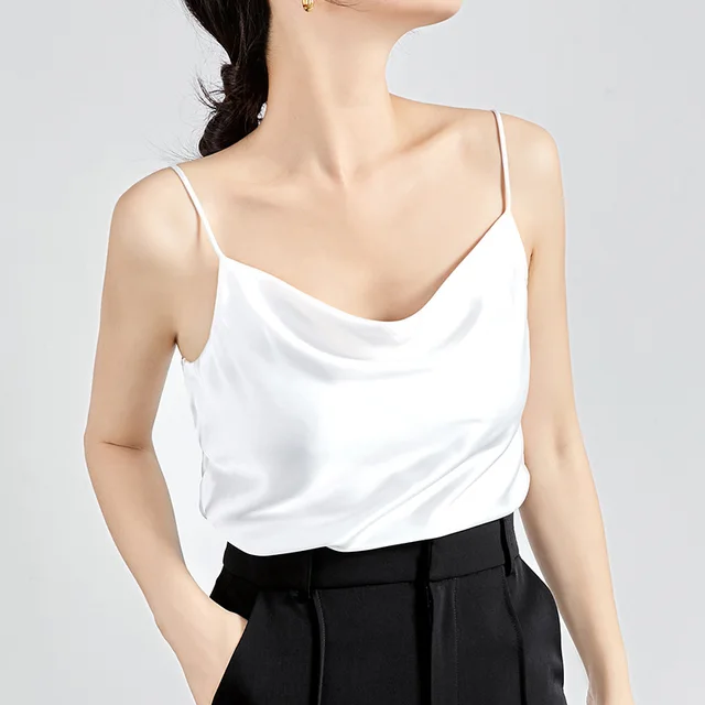 Suit Lined With Silk Acetate Satin Suspender Vest White - Shop at LoveMi