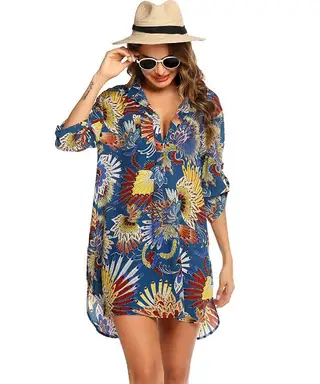 European And American Women's Swimwear Beach Blouse - Decor6
