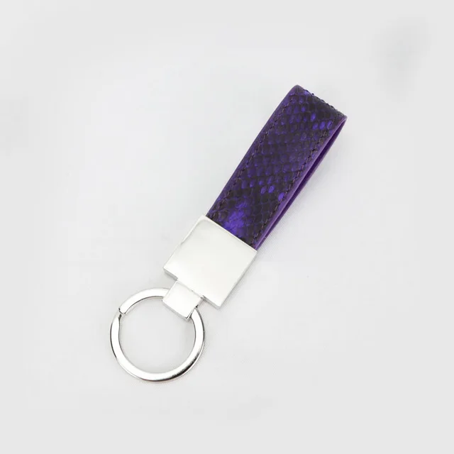 Snake Skin Home Car Leather Keychain Portable Purple - Shop at LoveMi