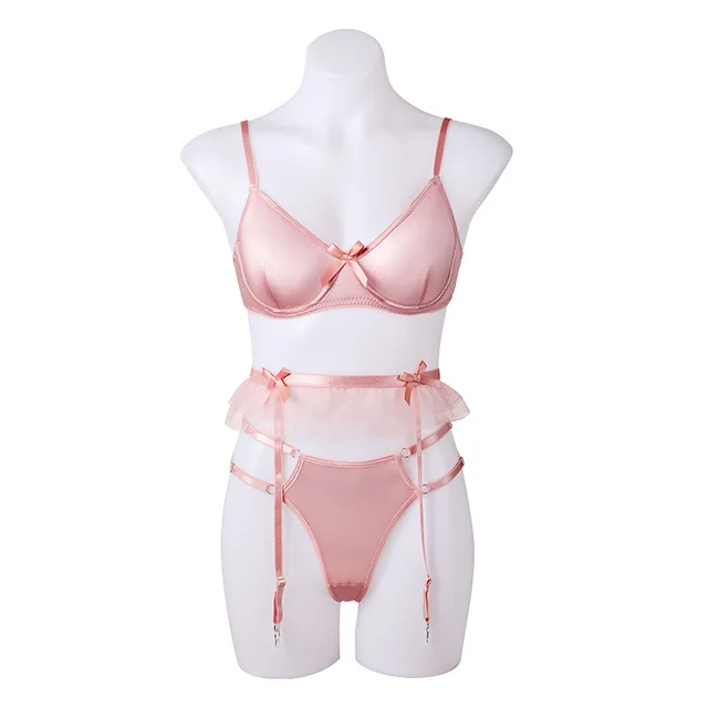 Fashion Girls Three Piece Underwear Set Pink - Shop at LoveMi