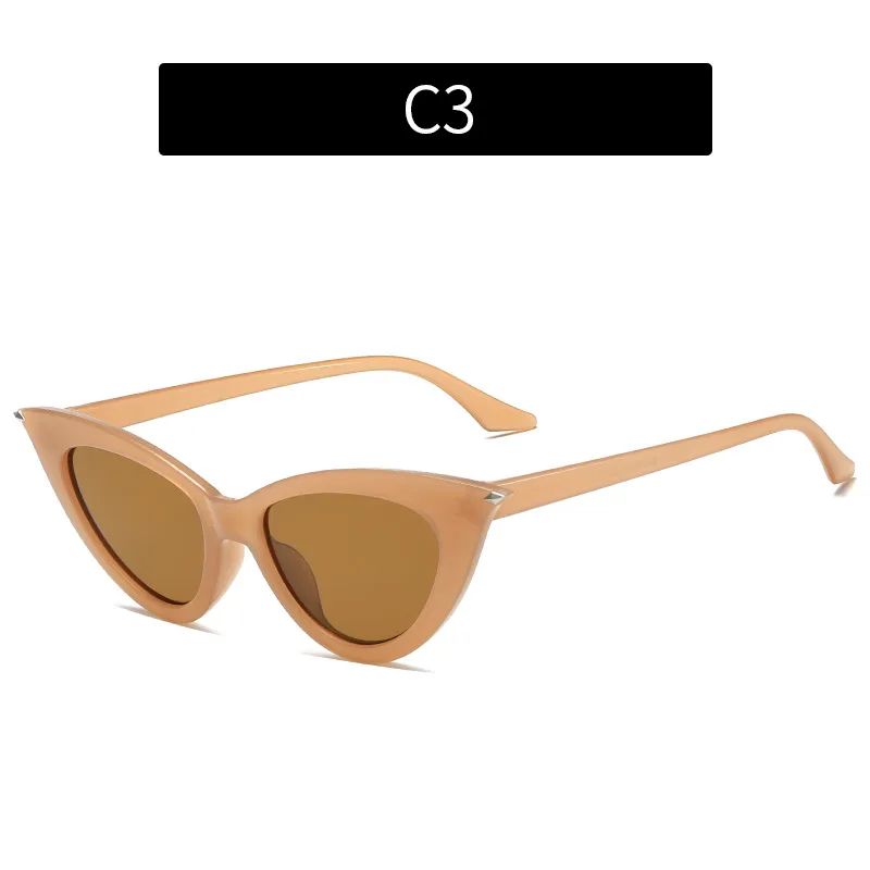 Cat-eye Sunglasses Comfortable - C2 Leopard Print Tea Tablets