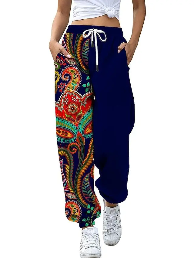 3D Printing Three dimensional Multicolor Hip Hop Rock Trendy Women's Elastic Pants Ndy276701 Style - Shop at LoveMi
