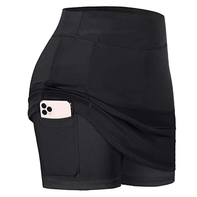 Women's Basic Fake Two piece Leggings Black - Shop at LoveMi