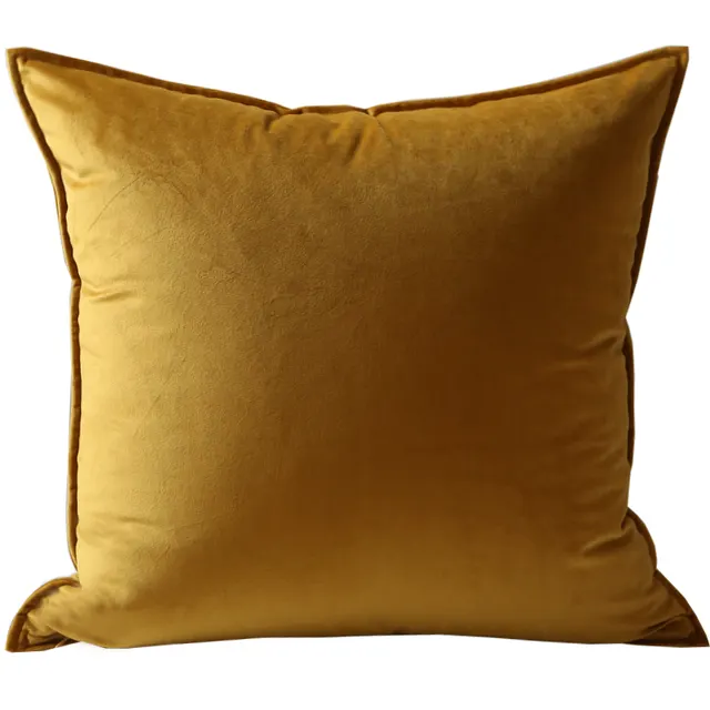 Velvet Throw Pillow Sofa Throw Pillow Cover Bronzecoloured - Shop at LoveMi