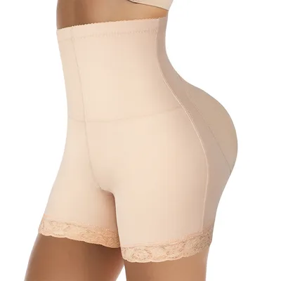 Women's Fashion Hip Enhancement Shaping Clothes High Waist Beige - Shop at LoveMi