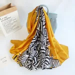 All-in-one Sunscreen Shawl Travel Silk Scarf Women's Beach Towel - Color24 - View 1