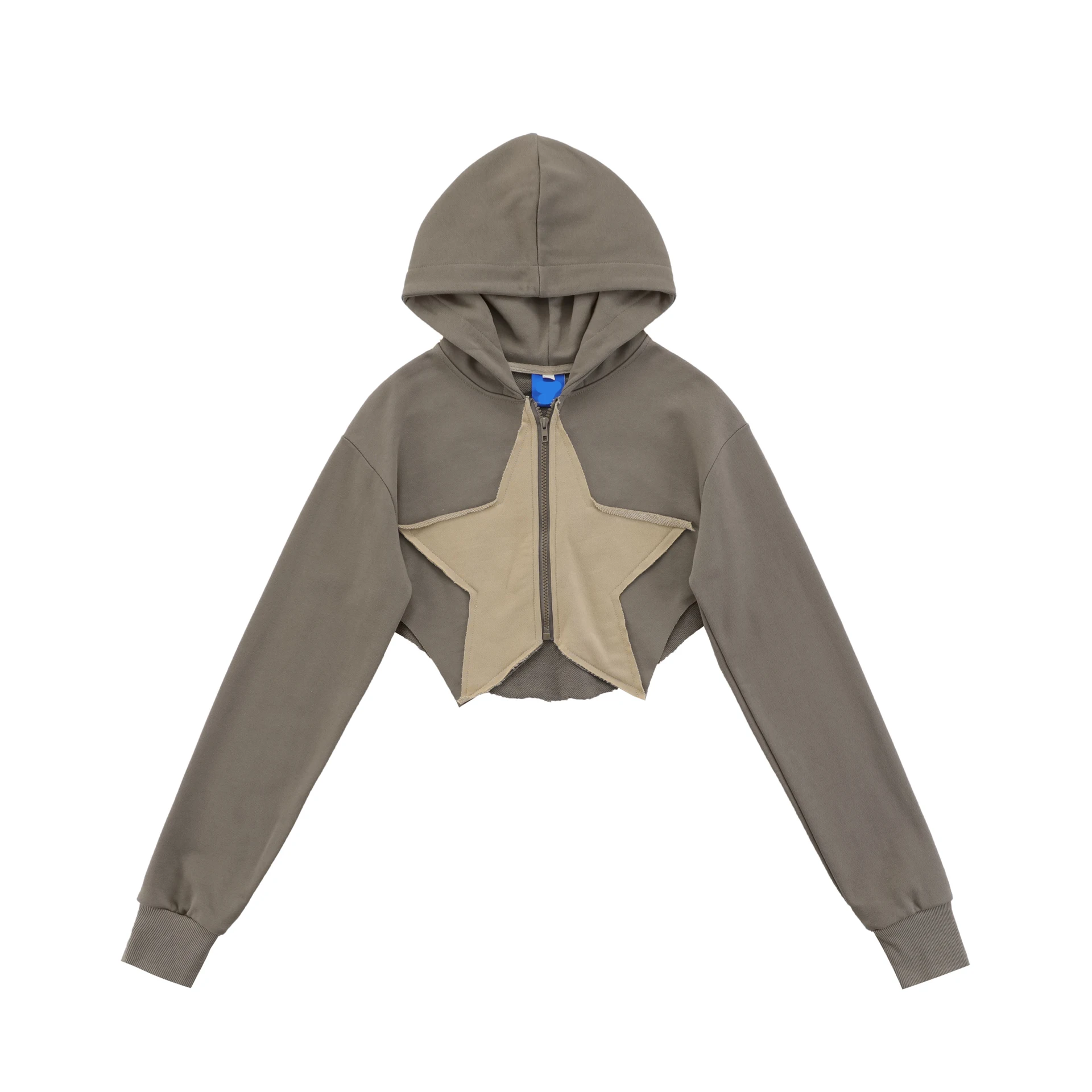 Women's Slouchy Style Small People's Knitted Shirt Jacket - Grey Coffee Color