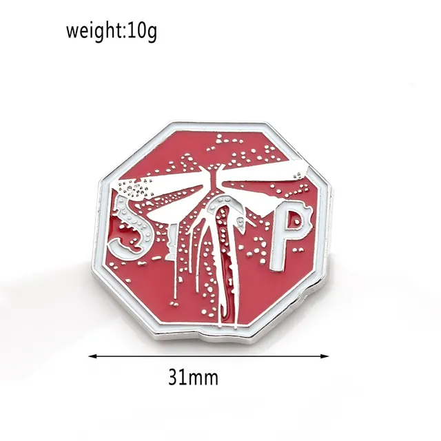 Golden M Badge Oil Drip Brooch Last Survivor Brooch 3 - Shop at LoveMi