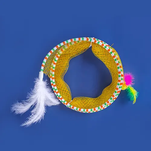 Foldable Storage Of Cat Tunnel Toys Yellow - Shop at LoveMi