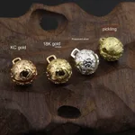 DIY Jewelry Accessories Cast Copper Pattern Bell Pendant - 8Mm Hanging Imitation Gold