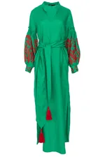 High End Exquisite Embroidery Aggressive Cardigan Skirt - Green