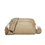 Women's Fashion One Shoulder Crossbody Bag - Khaki