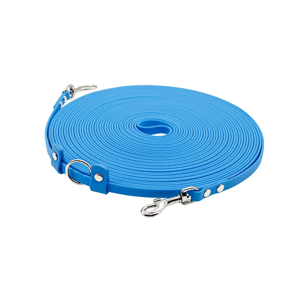 Double End Traction Waterproof And Wear resistant Outdoor Dog Walking Rope Light Blue - Shop at LoveMi