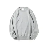 Solid Healthy Round Neck Sweater Long Sleeve - Hemp Ash