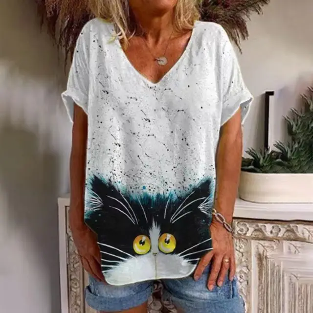 T shirt Animal Print Casual Loose Street Trend Erxxwaa224 - Shop at LoveMi