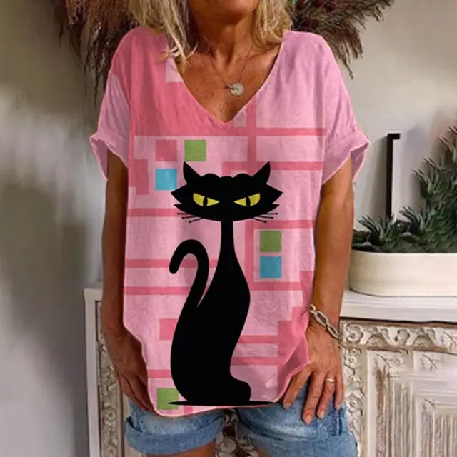 T shirt Animal Print Casual Loose Street Trend Erxxwaa227 - Shop at LoveMi