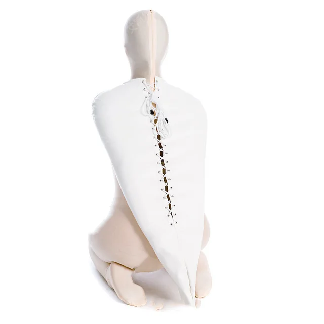 Men's And Women's Leather Lace up Single Glove Corset White - Shop at LoveMi