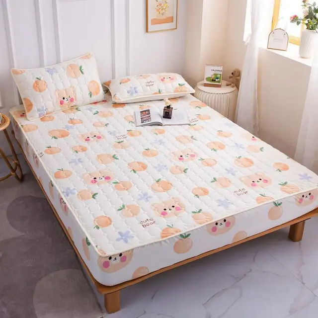 Cotton Covered Anti Slip Cartoon Bedspread Orange Soda - Shop at LoveMi