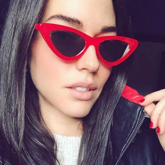Women's Fashion Retro Cat Eye Sunglasses Red - Shop at LoveMi