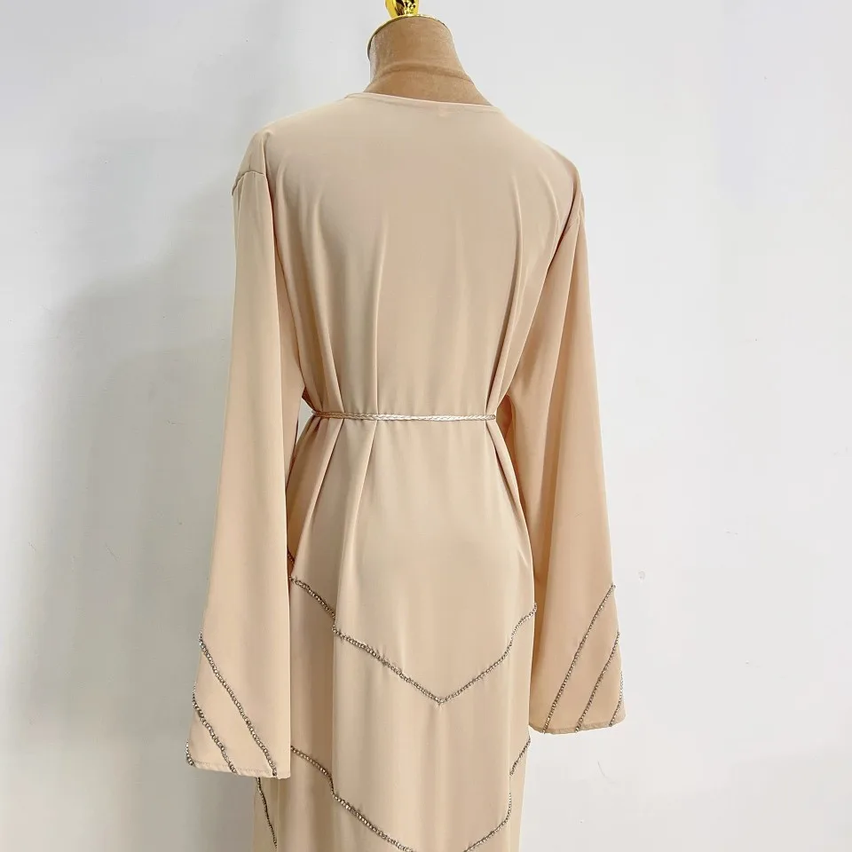 Ethnic Style Heavy Industry Beaded Robe Beige - Shop at LoveMi