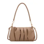 Small Soft PU Leather Underarm Handbags - Khaki