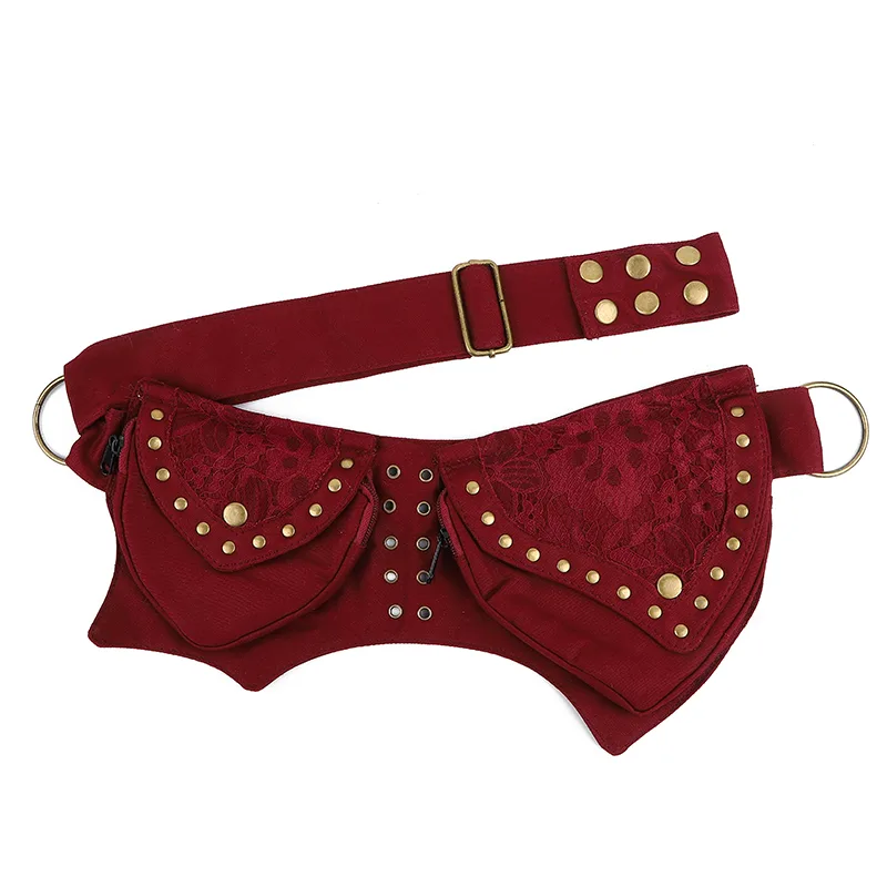 Vintage Waist Chest Bags Women Crossbody Bag Waistpack Outdoor Mobile Storage Wine - Shop at LoveMi