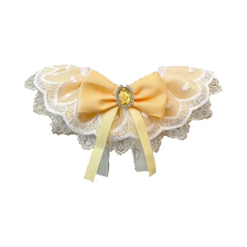 Cat And Dog Lace Bib Shooting Prop Muppet Teddy Yellow - Shop at LoveMi
