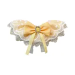 Cat And Dog Lace Bib Shooting Prop Muppet Teddy - Yellow