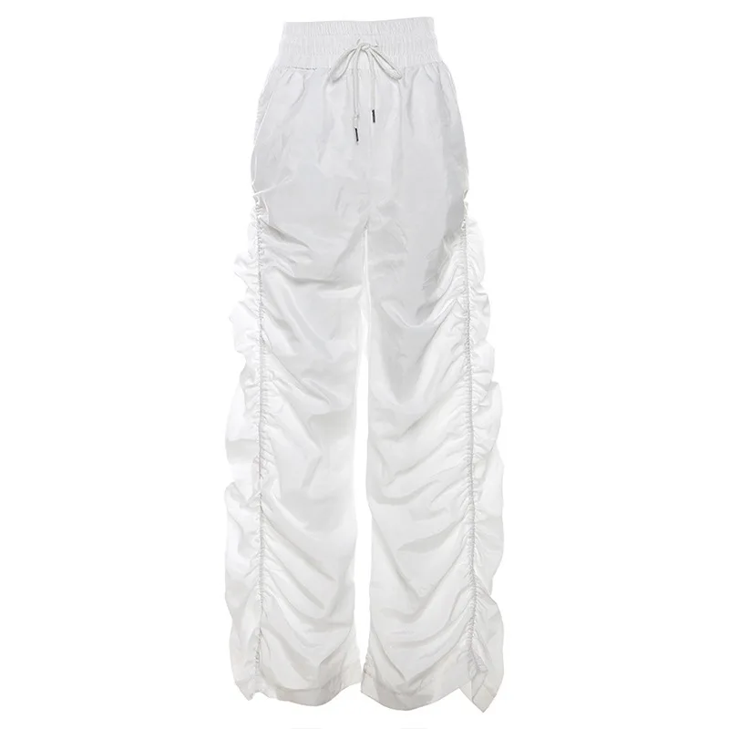 Fashion Street Shoot High Waist Casual Pants White - Shop at LoveMi