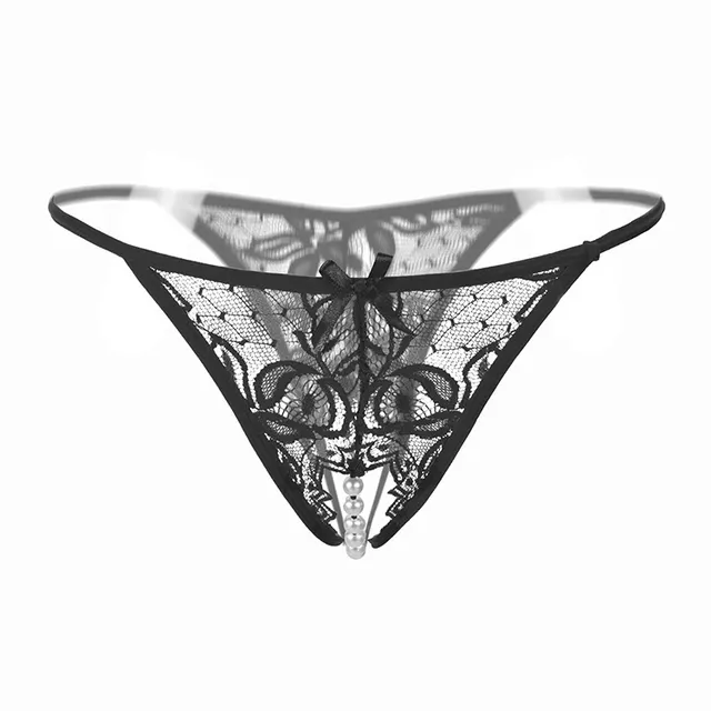 Women's Transparent T back T shaped Panties Black - Shop at LoveMi