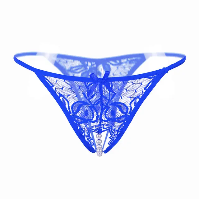 Women's Transparent T back T shaped Panties Blue - Shop at LoveMi