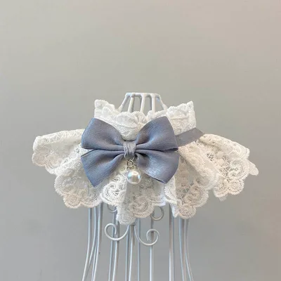 Cat Scarf Pet Jewelry Bell Bow Grey - Shop at LoveMi