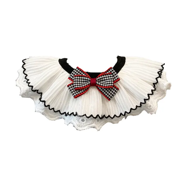 Simplicity And Creativity Fashion Cat Bib Pet Scarf White - Shop at LoveMi