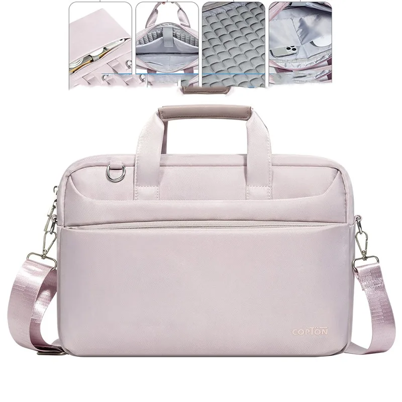 Simple And Creative Solid Color Laptop Bag Pink - Shop at LoveMi