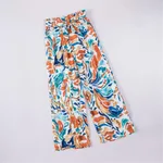 Foreign Trade Color Printing Trousers Casual Wide-leg Pants - Color