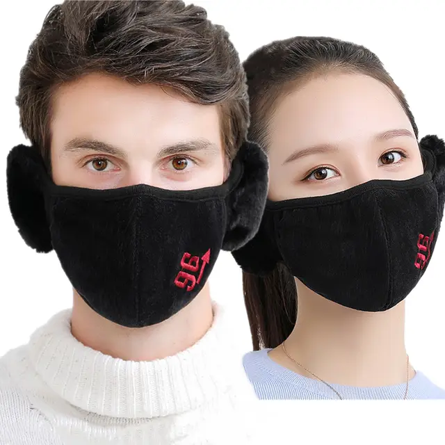 Winter Windproof Warm Mask Womens Earmuffs 1Black - Shop at LoveMi