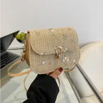 Fashion Personality Summer Straw Woven Bag Girl - Khaki