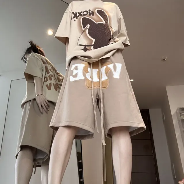 Fashion Retro Elastic Waist Capris For Men Khaki - Shop at LoveMi