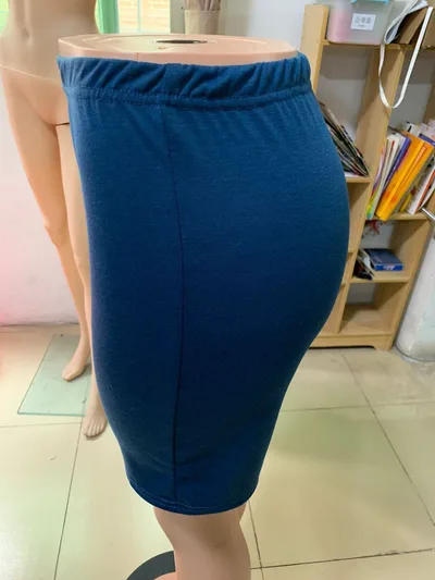 Women's Outer Multicolor Solid Color Flat Yoga Shorts Denim Blue - Shop at LoveMi