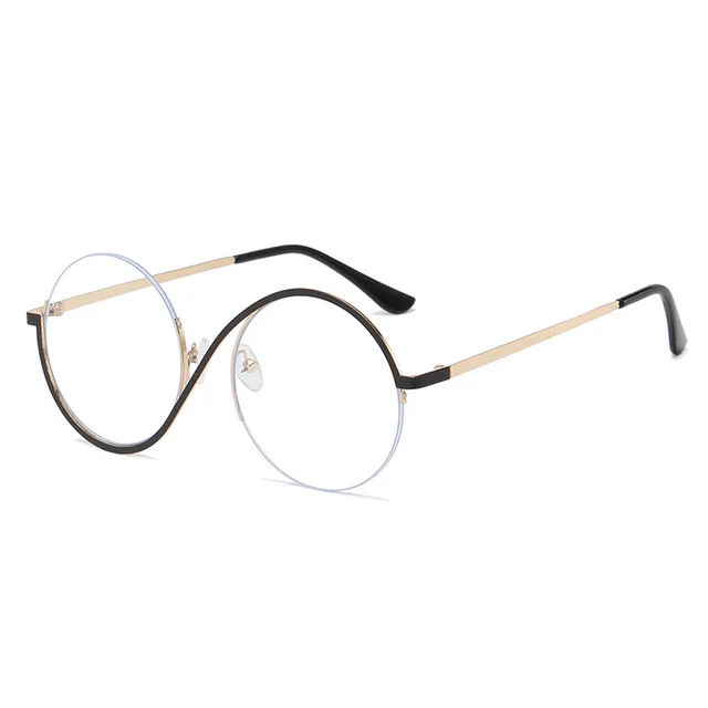 Women's Round Frame Irregular UV Resistant Sunglasses C6 - Shop at LoveMi