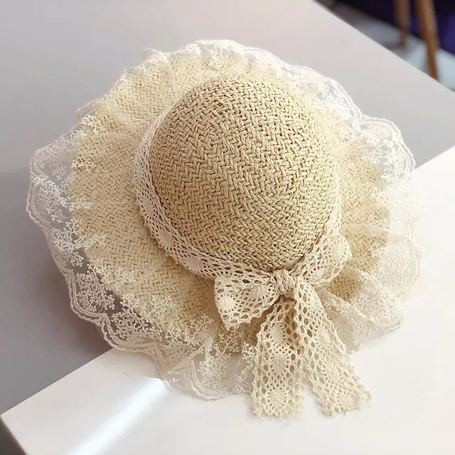 Fashionable Girls' Summer Thin Breathable Hat Beige - Shop at LoveMi