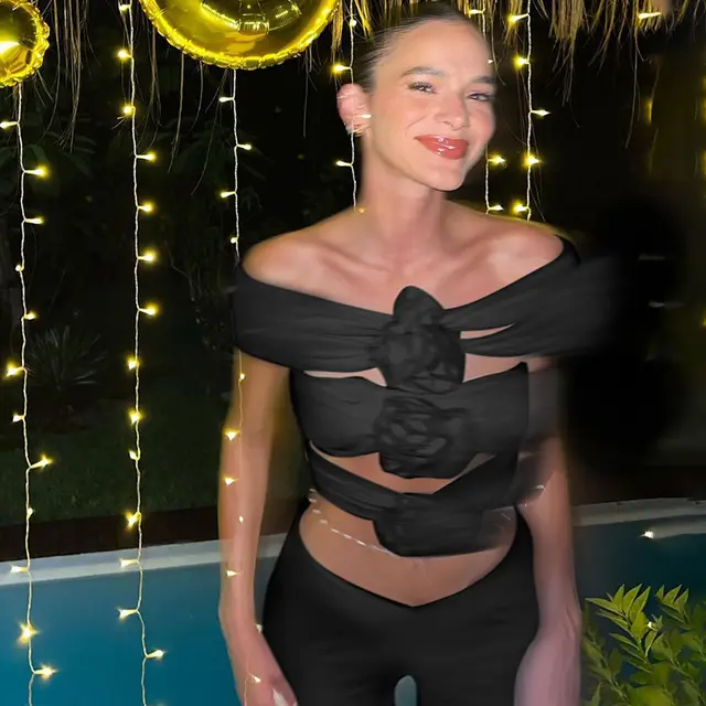 Vest Sexy Flowers Hollow Off shoulder Top For Women Black - Shop at LoveMi