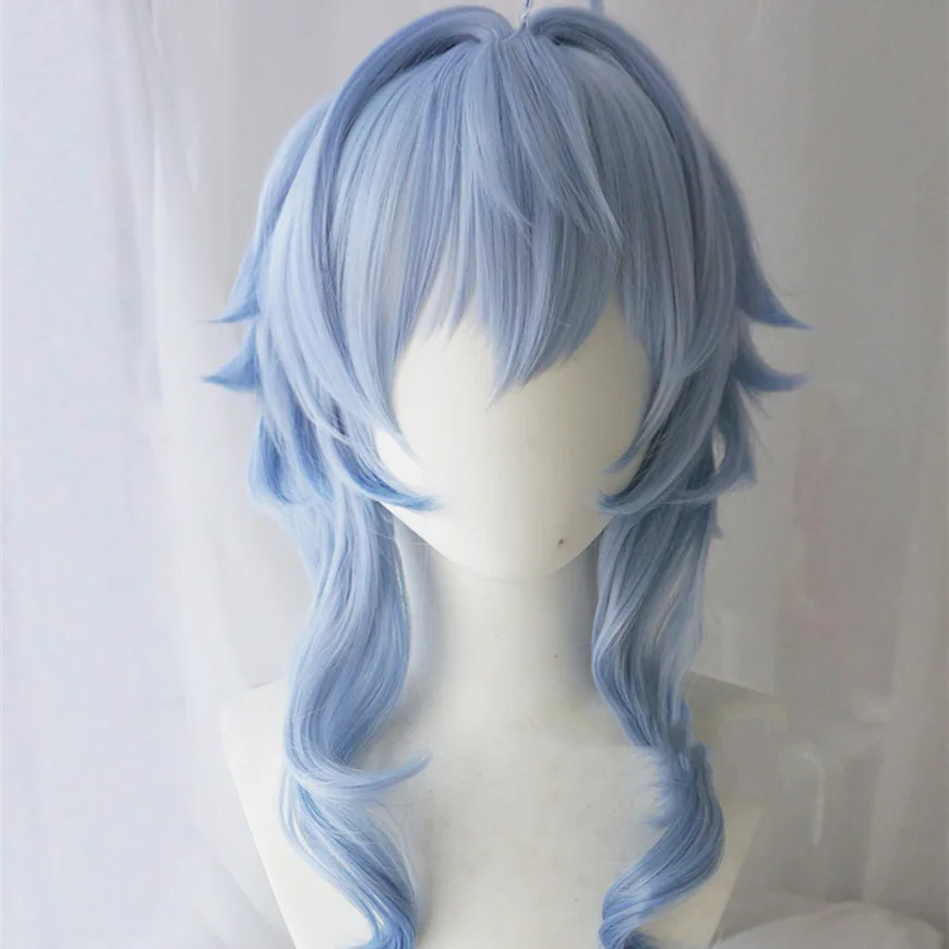 Gradient Natural Microvolume Simulation Scalp Cosplay Wig Blue - Shop at LoveMi